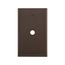 Telephone And Coaxial Wallplate, Brown, 0.375" Hole Cutout, Nylon, Single-Gang, 5128B-BOX