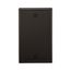 Blank Wallplate, Black, Blank Cutout, Nylon, Single- Gang, Standard, 5129BK