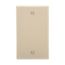 Blank Wallplate, Lt. Almond, Blank Cutout, Nylon, Single- Gang, Standard, 5129LA
