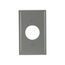 Single Receptacle Wallplate, Gray, 1.406" Hole Cutout, Nylon, Single- Gang, Standard, 5131GY-BOX