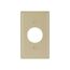 Single Receptacle Wallplate, Ivory, 1.406" Hole Cutout, Nylon, Single- Gang, Standard, 5131V-BOX