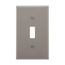 Toggle Wallplate, Gray, Toggle Cutout, Nylon, Single- Gang, Standard, Ed Box, 5134GY-BOX