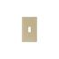 Standard Size Toggle Switch Wallplate, Ivory, Toggle, Nylon, 1, Standard, 5134V
