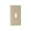 Standard Size Toggle Switch Wallplate, Ivory, Toggle, Nylon, 1, Standard, 5134V