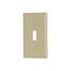 Standard Size Toggle Switch Wallplate, Ivory, Toggle, Nylon, 1, Standard, 5134V