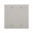 Blank Wallplate, Gray, Blank Cutout, Nylon, Two- Gang, Standard, Ed Box, 5137GY-BOX