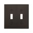Toggle Wallplate, 2G Toggle Plate, 5139BK-SP-L