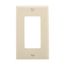 Decorator / Gfci Wallplate, Almond, Decorator Cutout, Nylon, Single- Gang, Standard, 5151A