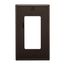 Decorator / Gfci Wallplate, Brown, Decorator Cutout, Nylon, Single- Gang, Standard, Ed Box, 5151B-BOX
