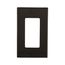Decorator / Gfci Wallplate, Black, Decorator Cutout, Nylon, Single- Gang, Standard, 5151BK