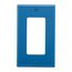 Decorator / Gfci Wallplate, Blue, Decorator Cutout, Nylon, Single- Gang, Standard, 5151BL