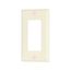 Decorator / Gfci Wallplate, Lt. Almond, Decorator Cutout, Nylon, Single- Gang, Standard, 5151LA