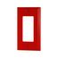 Decorator / Gfci Wallplate, Red, Decorator Cutout, Nylon, Single- Gang, Standard, 5151RD