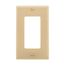 Decorator / Gfci Wallplate, Ivory, Decorator Cutout, Nylon, Single- Gang, Standard, Ed Box, 5151V-BOX