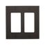 Decorator / Gfci Wallplate, Black, Decorator Cutout, Nylon, Two- Gang, Standard, 5152BK