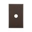 Telephone And Coaxial Wallplate, Brown, 0.625" Hole Cutout, Nylon, Single-Gang, 5159B-BOX