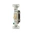 Toggle Switch, #14-10 Awg 15A, 120V, Side Wire, Ivory, Load Type: Motor Control, Fan, 1-Pole, 5221-7V-BU