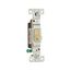 Toggle Switch, #14-10 Awg 15A, 120V, Side Wire, Ivory, Load Type: Motor Control, Fan, 1-Pole, 5221-7V-BU