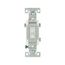 Toggle Switch, 15A, Residential, Wall, 120V, Side Wire, Screw, White, Three-Way, 5223-7W-BU