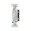 Toggle Switch, 15A, Residential, Wall, 120V, Side Wire, Screw, White, Three-Way, 5223-7W-BU
