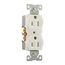 Arrow Hart Heavy-Duty Industrial Duplex Receptacle, #14-10 Awg 15A 125V Face, Duplex, 5262W