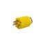 Arrow Hart Corrosion Resistant Straight Blade Plug, #18-12 Awg 15A, 125V, 5-15P, 2-Pole 3-Wire, 5266NCR