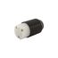 Arrow Hart Auto Grip Straight Blade Plug, #18-12 Awg 15A, 125V, BackWire, 2-Pole 3-Wire, 5269NHG
