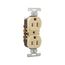 Residential Grade Duplex Receptacle, #10 Awg, 15A, Flush, 125V, Side Wire, Ivory, Duplex, 5270V-BU