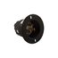 Arrow Hart Straight Blade Flanged Inlet, #16-12 Awg 15A, 125V, Black, 5-15P, 2-Pole 3-Wire, 5278C