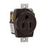 Arrow Hart Extra Heavy-Duty Industrial Single Receptacle, #14-10 Awg 15A, Panel 125V, Brown, 5284B