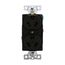 Arrow Hart Industrial Duplex Receptacle, #14-10 Awg 15A, 277V, Brown, 7-15R, Duplex, 5302B
