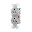 Arrow Hart Heavy-Duty Industrial Duplex Receptacle, #14-10 Awg 20A 125V, Gray, 5-20R, Duplex, 5362GY