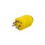 Arrow Hart Corrosion Resistant Straight Blade Plug, #16-12 Awg 20A 125V, 5-20P, 2-Pole 3-Wire, 5366NCR