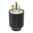 Arrow Hart Auto Grip Straight Blade Plug, #16-12 Awg 20A 125V, 5-20P, 2-Pole 3-Wire, 0.33-0.66", 5366NHG