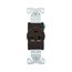 Arrow Hart Industrial Single Receptacle, #14-10 Awg 20A, 250V, Brown, 6-20R, 5461B