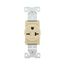 Arrow Hart Industrial Single Receptacle, #14-10 Awg 20A, 250V, Ivory, 6-20R, 5461V