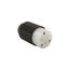Arrow Hart Auto Grip Straight Blade Connector, #18-12 Awg 20A, 250V, 6-20R, 2-Pole 3-Wire, 5469N