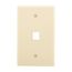 Modular Wallplate, 1 Port Modular, Midsize, Iv, 5510V-MSP