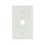 Modular Wallplate, 1 Port Modular, Midsize, Wh, 5510W-MSP