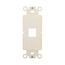 Modular Mounting Strap, 1-Port, Light Almond, Mounting Strap Insert Elastomer (Tpe), 110 Style, 5521-5ELA