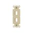 Modular Mounting Strap, 2-Port, Residential Communications, Ivory, Flush Mount, 110 Style, 5522-5EV