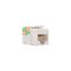 Modular Data Jack, White, 8-Position, 8-Conductor, 568A/B, Category 6 Rj45, 5546-6W