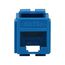Modular Data Jack, Blue, 8-Position, 8-Conductor, 568A/B, Category 5E Rj45, 5547-5EBL