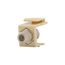 Modular Jacks & Adapters, Coax Type F Insert Adapter, Video, Snap-In, Ivory, Rg-6, 5552-5EV