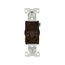 Arrow Hart Industrial Single Receptacle, #14-10 Awg 15A, 250V, Brown, 6-15R, 5661B