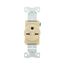 Arrow Hart Industrial Single Receptacle, #14-10 Awg 15A, 250V, Ivory, 6-15R, 5661V