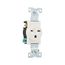 Arrow Hart Industrial Single Receptacle, #14-10 Awg 15A, 250V, 6-15R, 5661W