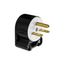 Straight Blade Angled Plug, #18-12 Awg 15A, 250V w/ Thermoplastic Housing, 6-15P, 2-Pole 3-Wire, 5666AN