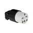 Straight Blade Connector, #18-12 Awg 15A, 250V, 2 Pole, 3 Wire, 0.38-1"" Dia., 5669