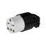 Straight Blade Connector, #18-12 Awg 15A, 250V, 2 Pole, 3 Wire, 0.38-1"" Dia., 5669